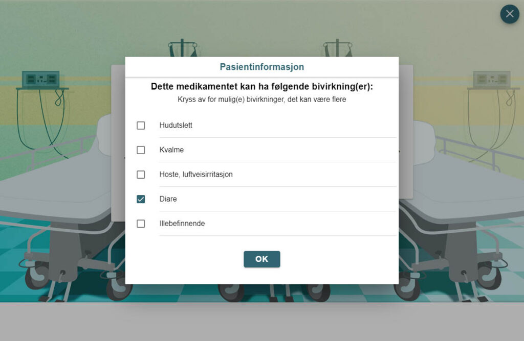 Informasjon om bivirkning