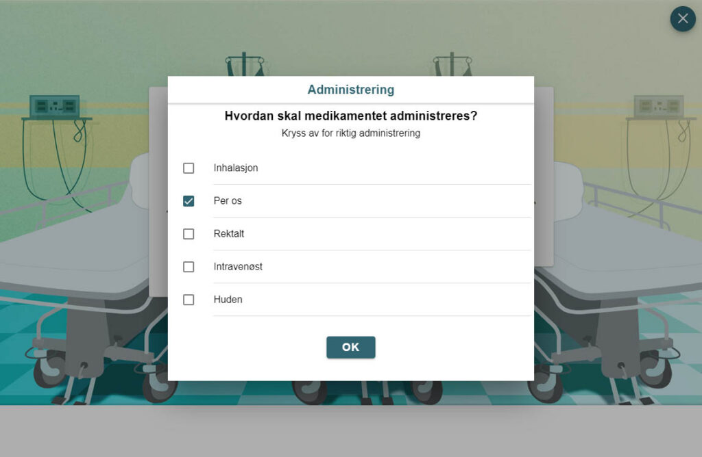 Informasjon om hvordan medikamentet gis