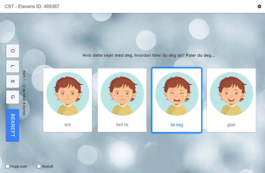 Eksempel fra test CST