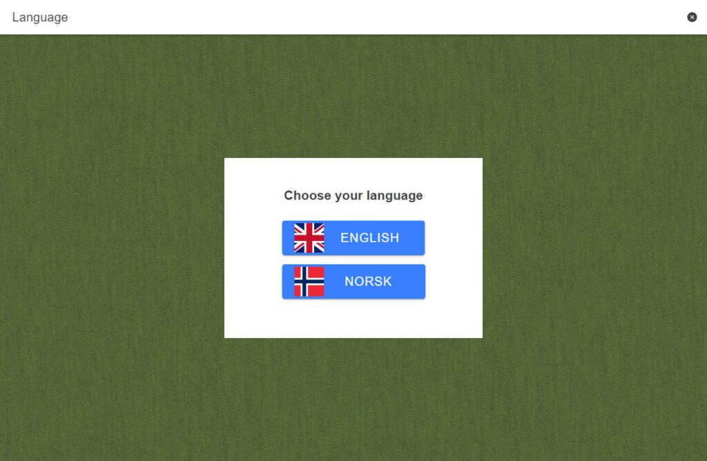 Valg av språk