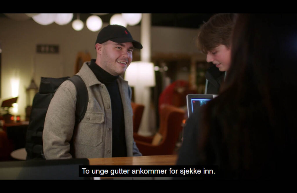Videoklipp i interaktiv øvelse