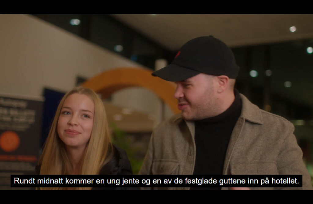 Videoklipp i interaktiv øvelse