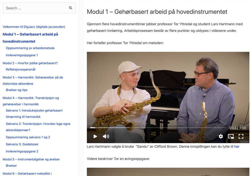 Eksempel fra DigJazz