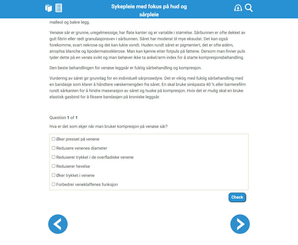 Eksempel på quiz