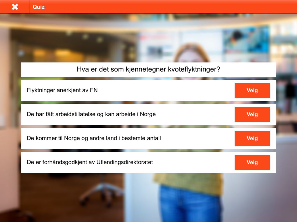Eksempel fra quiz