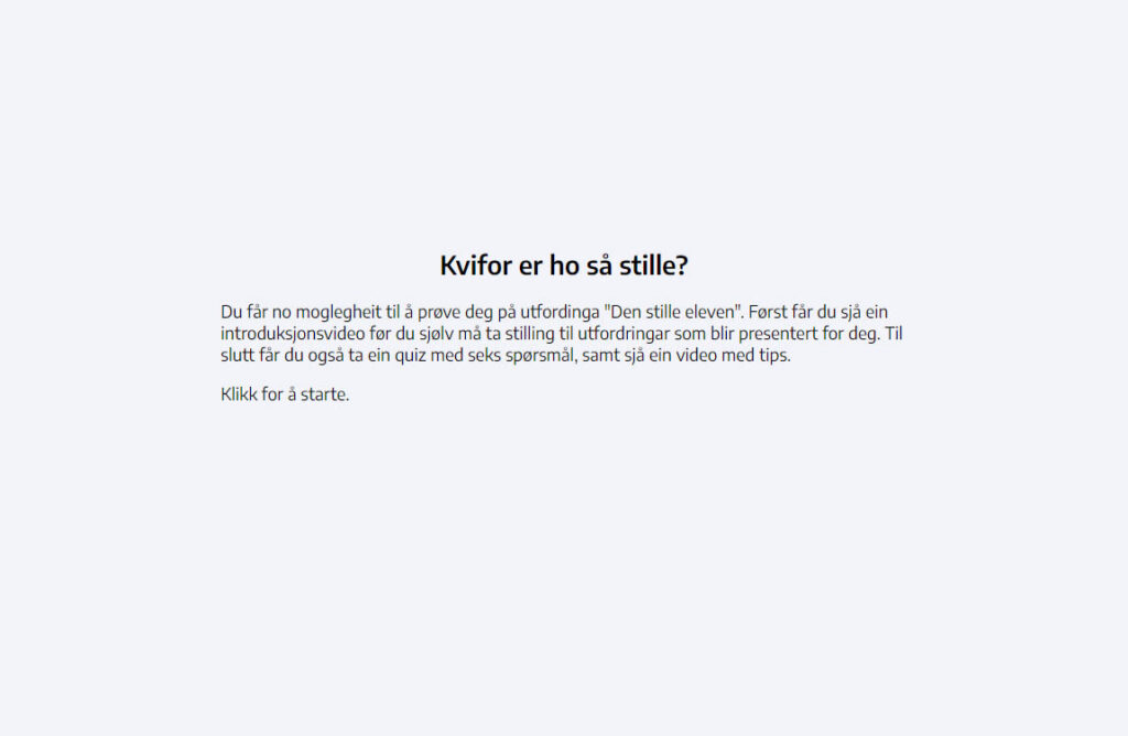 Introduksjon til interaktiv øvelse