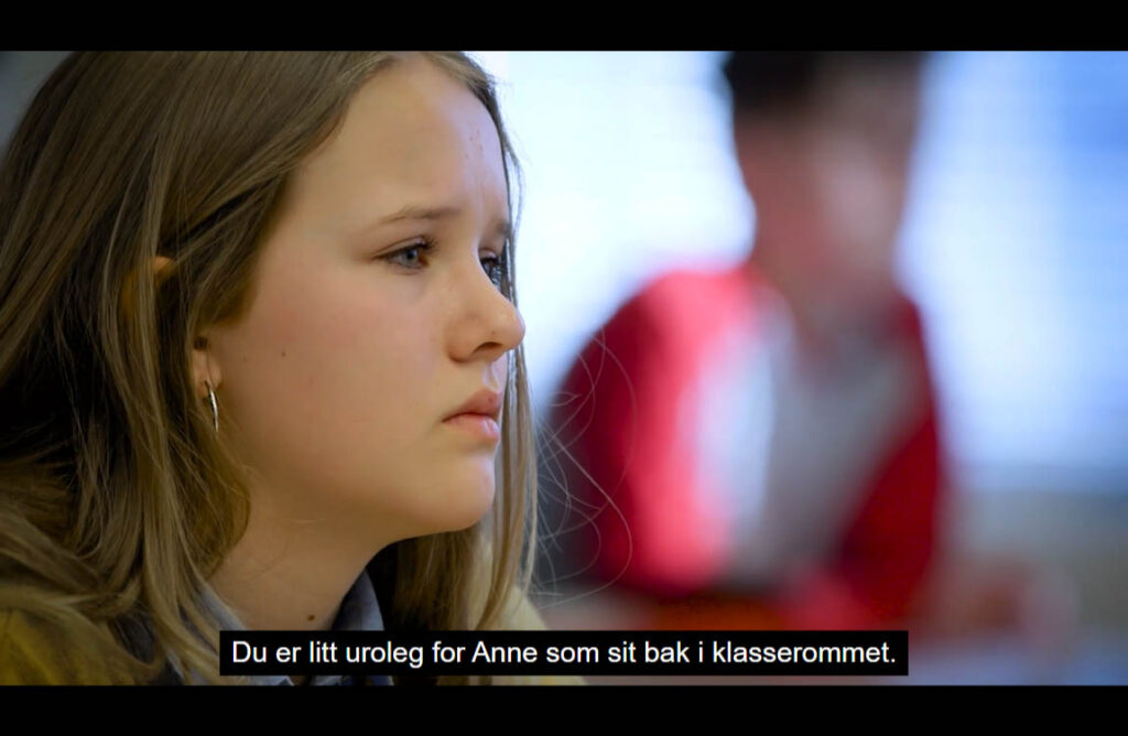 Videoklipp fra interaktiv øvelse