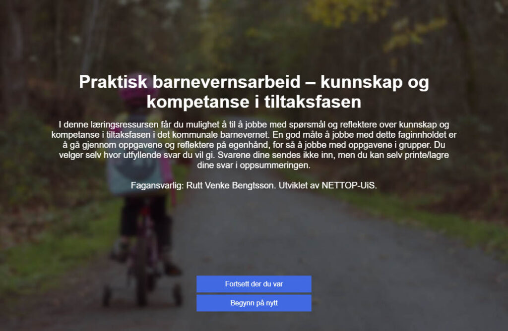 Introduksjon til øvelse