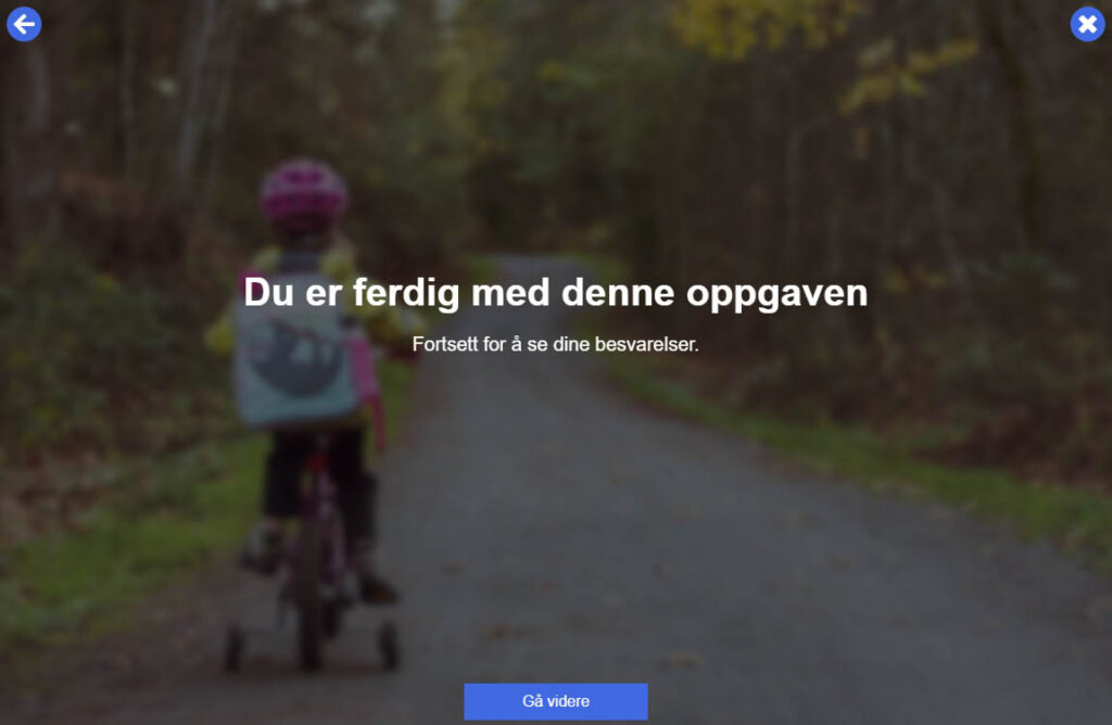Avslutning av øvelse