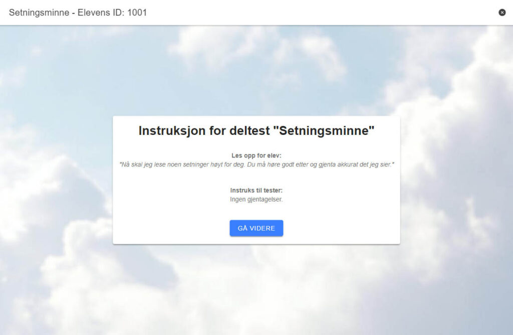 Eksempel på instruksjon