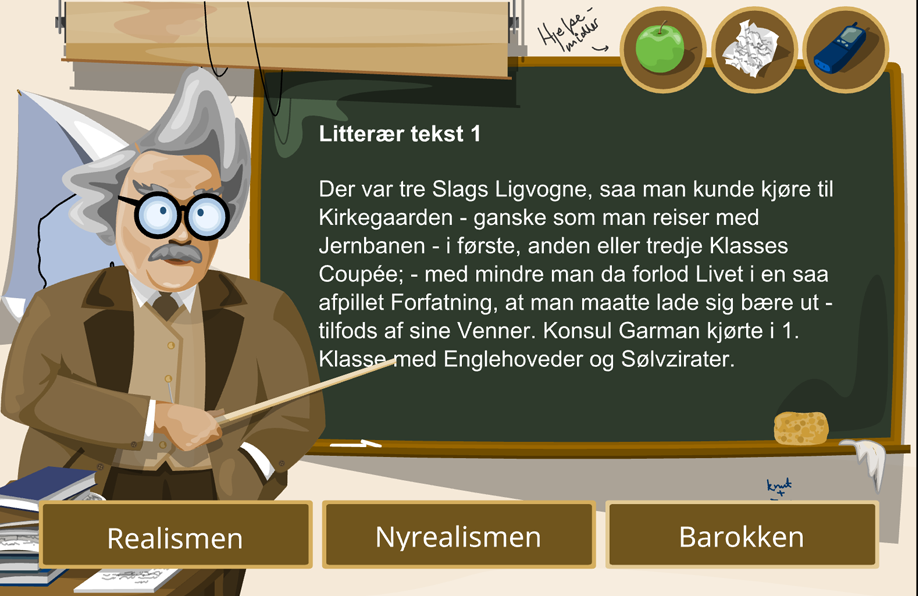 Presentasjon av første oppgave
