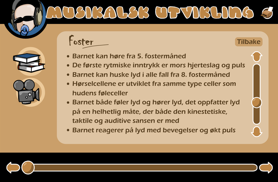 Informasjon om fosterstadiet med eksterne lenker og video