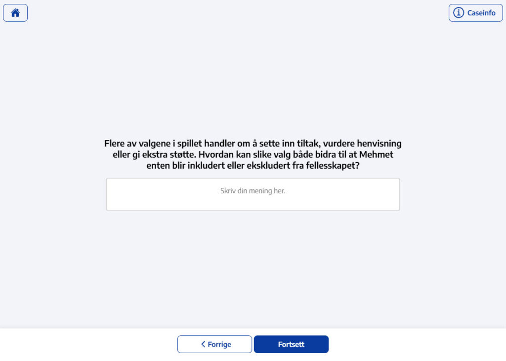 Bilde fra case i spesialpedagogikk