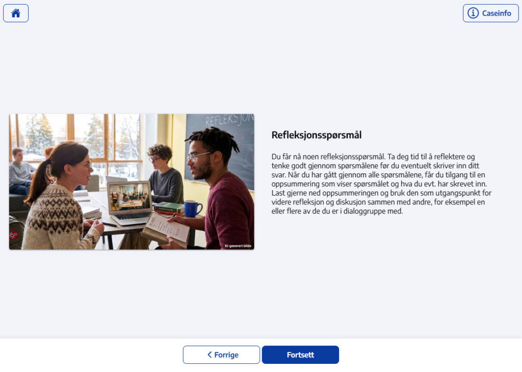 Bilde fra case i spesialpedagogikk
