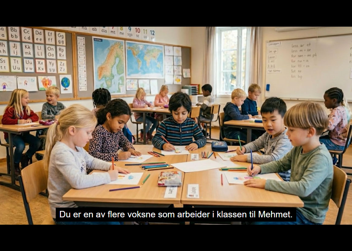 Bilde fra case i spesialpedagogikk