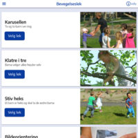 Oversiktsside fra Bevegelseslek