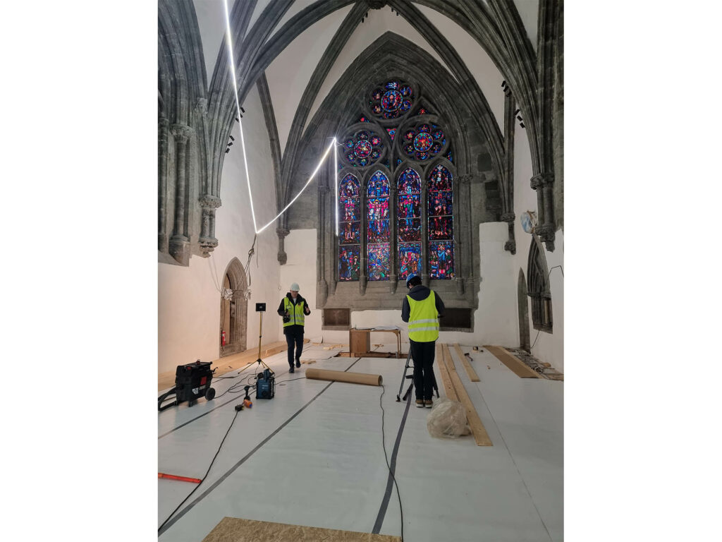 Dokumentasjon av arbeider i forbindelse med restaurering av domkirken i Stavanger